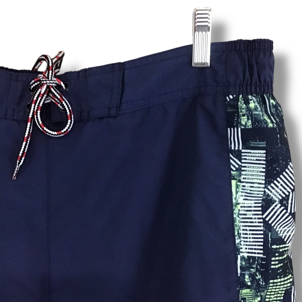 Speedo Mens Sunrise Navy Water Shorts Swim Trunks Size L - Picture 2 of 7